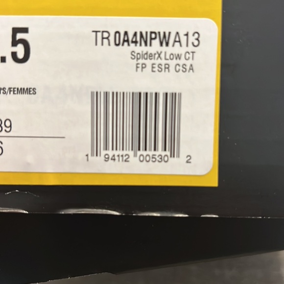 Terra Spider X Composite Safety Toe Shoes size 8.5 Black/Aqua New with Tags - Picture 8 of 8